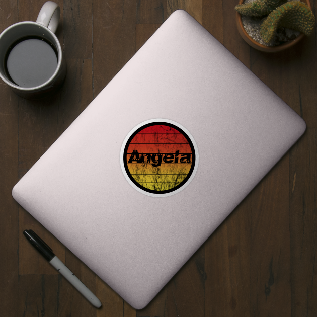 Name Angela Vintage Sunset by BK55